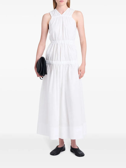 Libby Ruched-Detail Cotton Dress