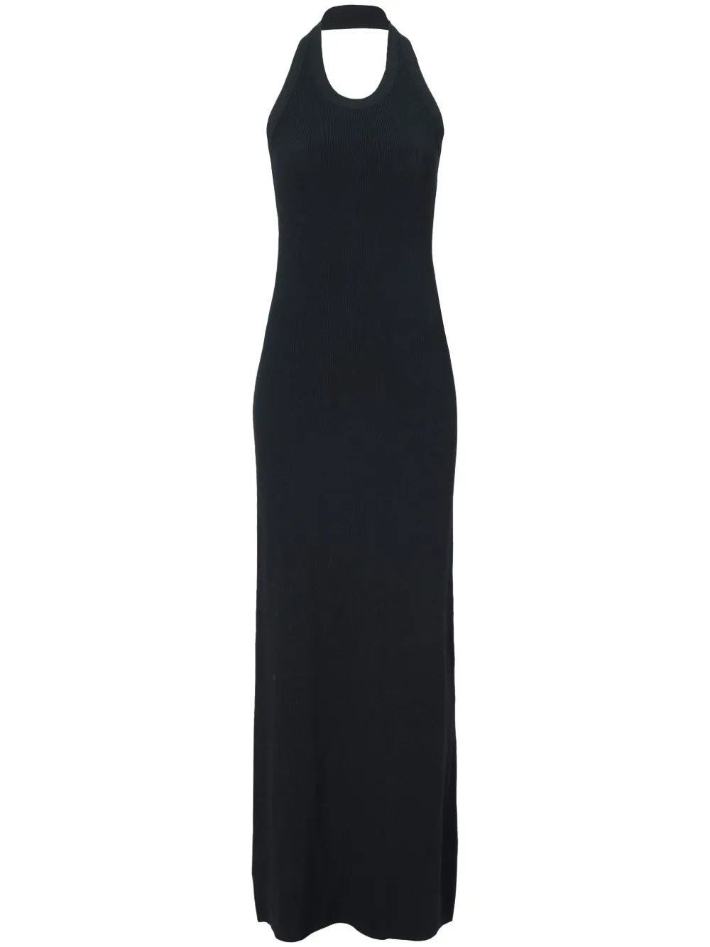 Ribbed-Knit Halterneck Dress