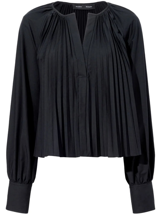 Monica Pleat-Detailing Blouse