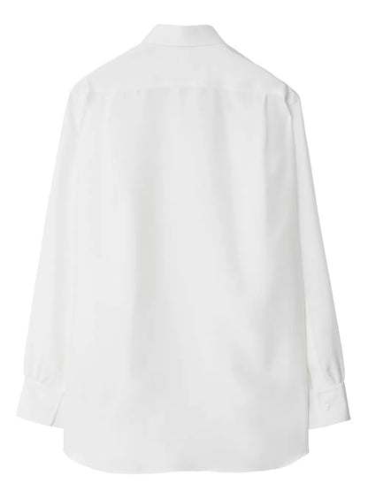 Long-Sleeve Silk Shirt