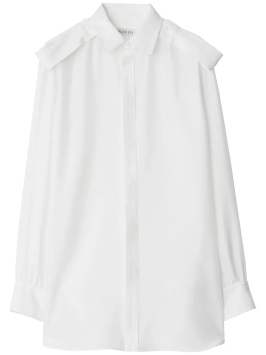 Long-Sleeve Silk Shirt