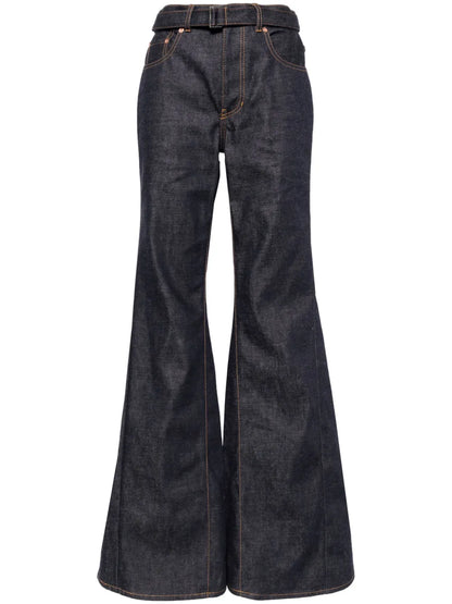 Mid-Rise Flared Jeans