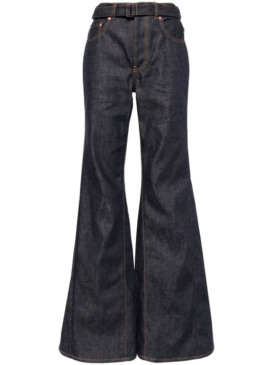 Mid-Rise Flared Jeans