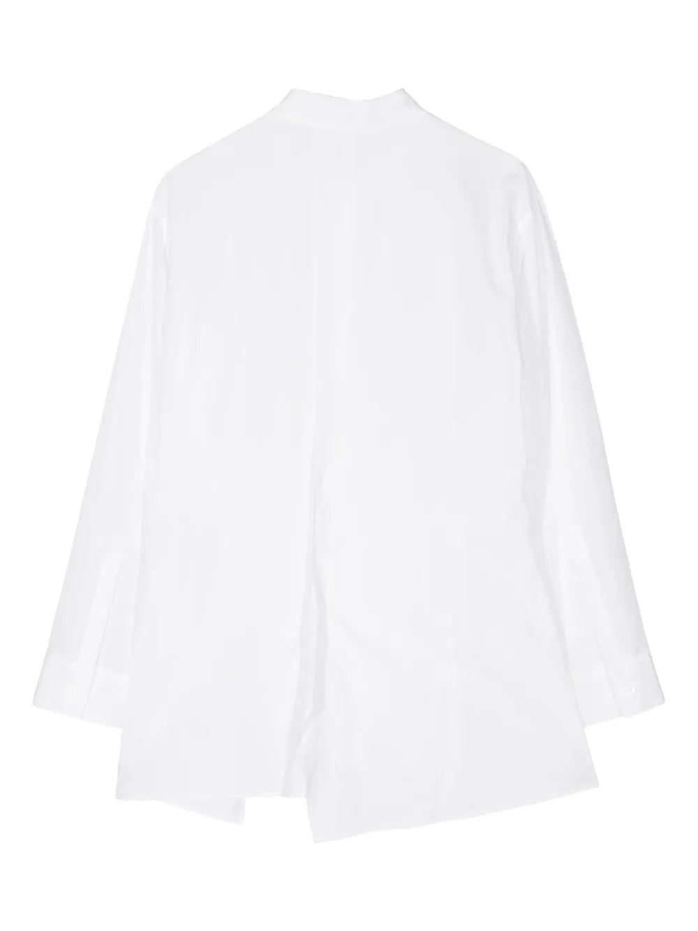 Draped Long-Sleeve Shirt