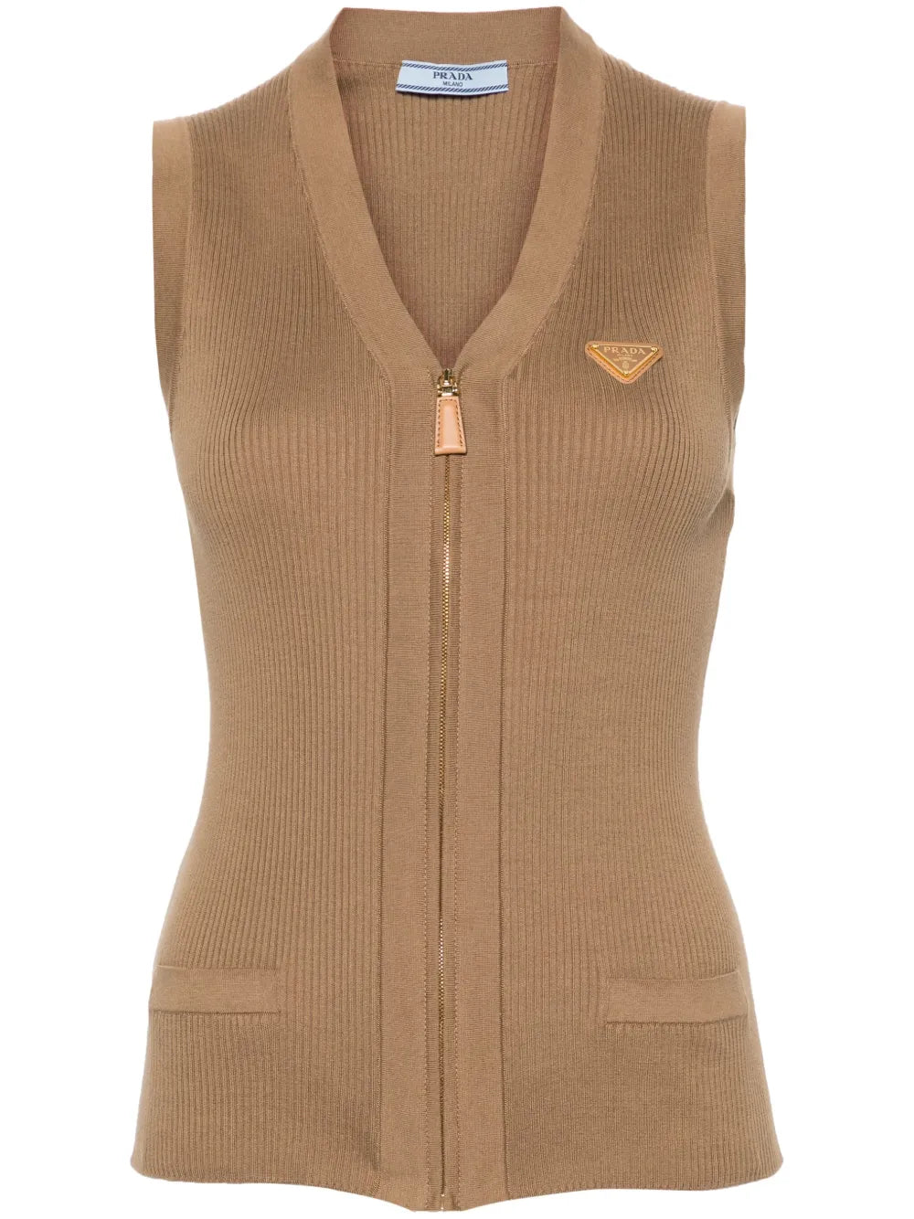 Triangle-Logo Cotton Vest