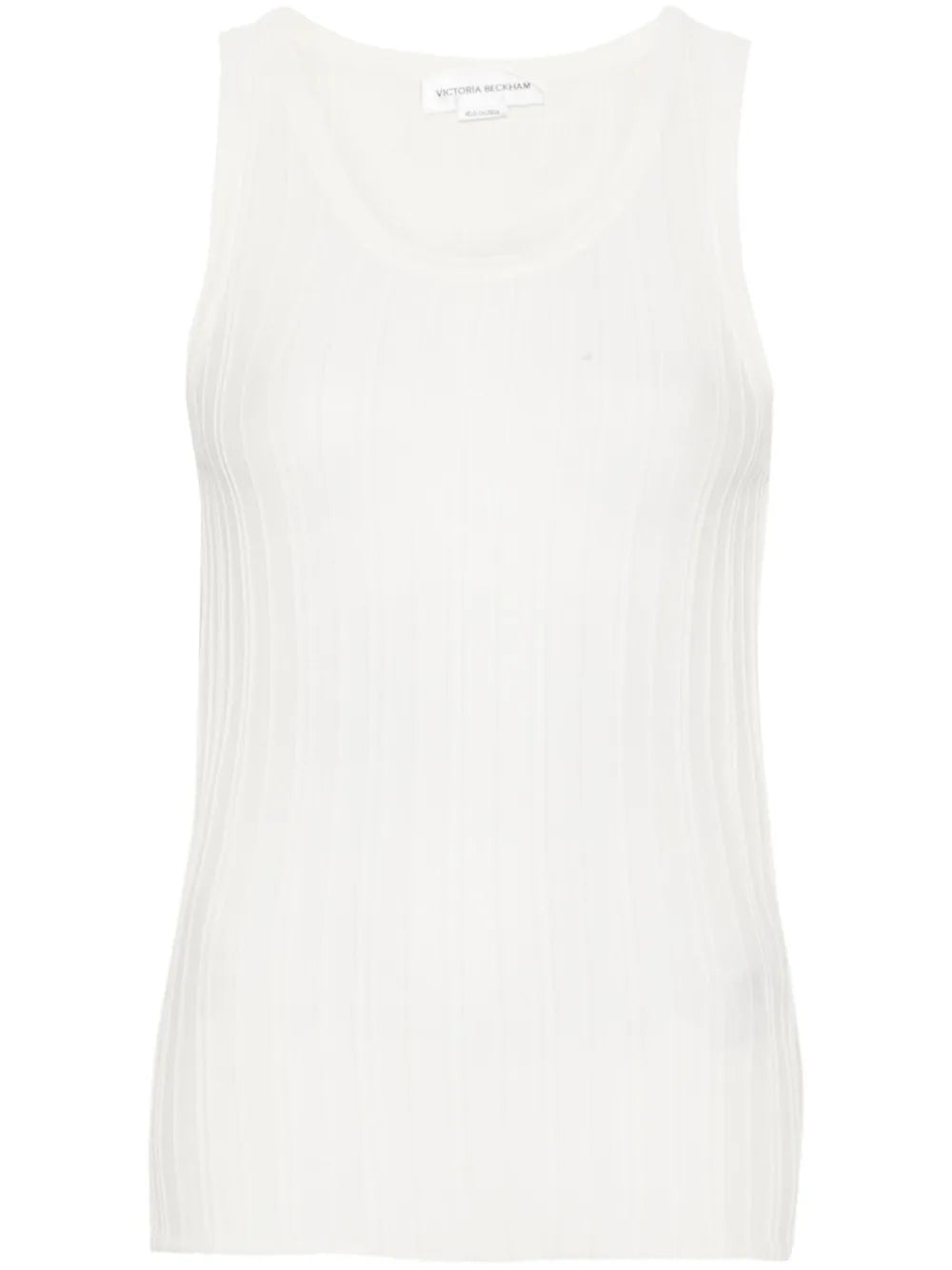 Striped Fine-Knit Tank Top