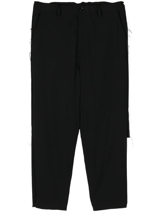 Raw-Cut Tapered Trousers
