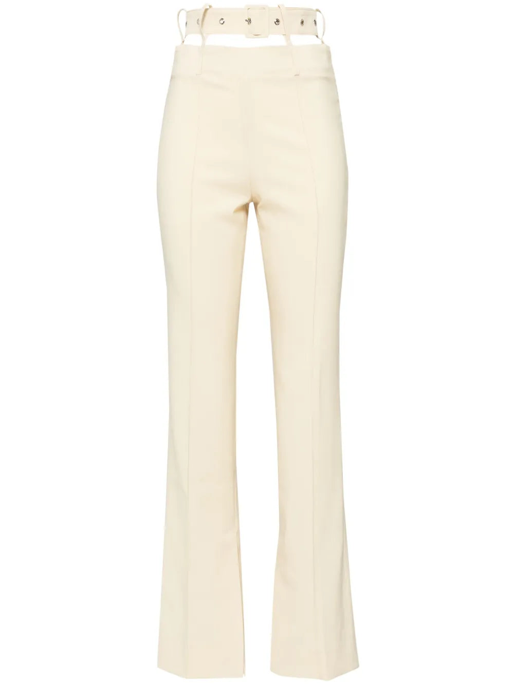 Belted Flared Trousers