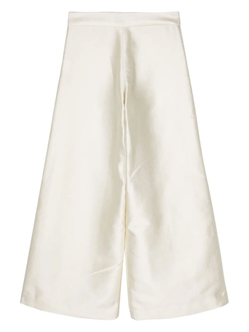 Satin-Finish Palazzo Trousers