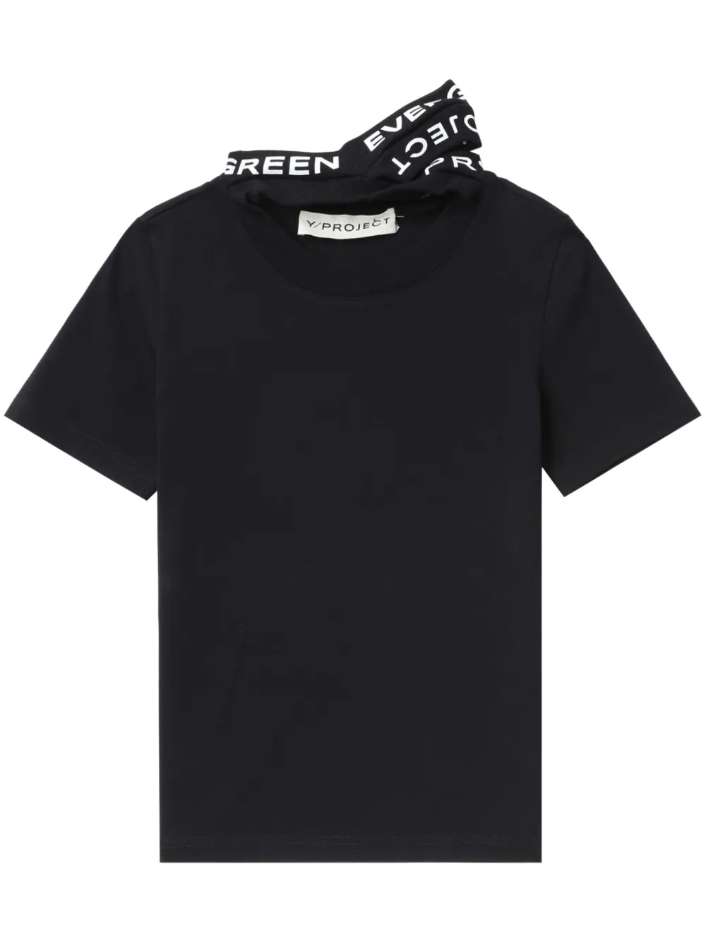 Logo-Print Triple-Collar T-Shirt