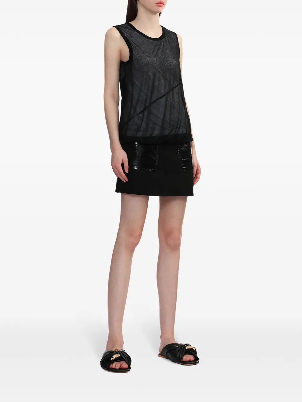 Layered Cotton Tank Top