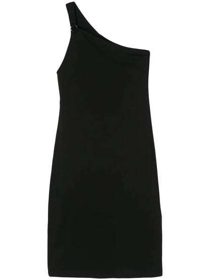 One-Shoulder Jersey Midi Dress