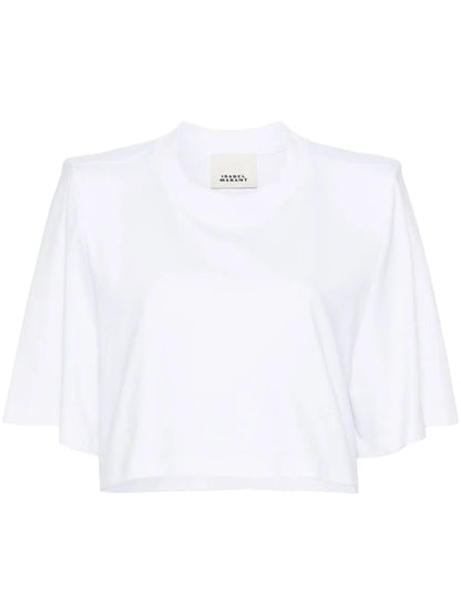 Zaely Cotton Cropped T-Shirt