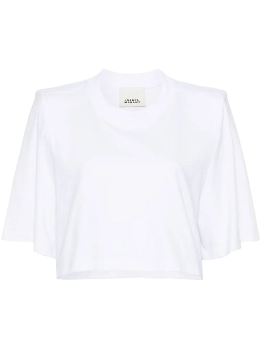 Zaely Cotton Cropped T-Shirt