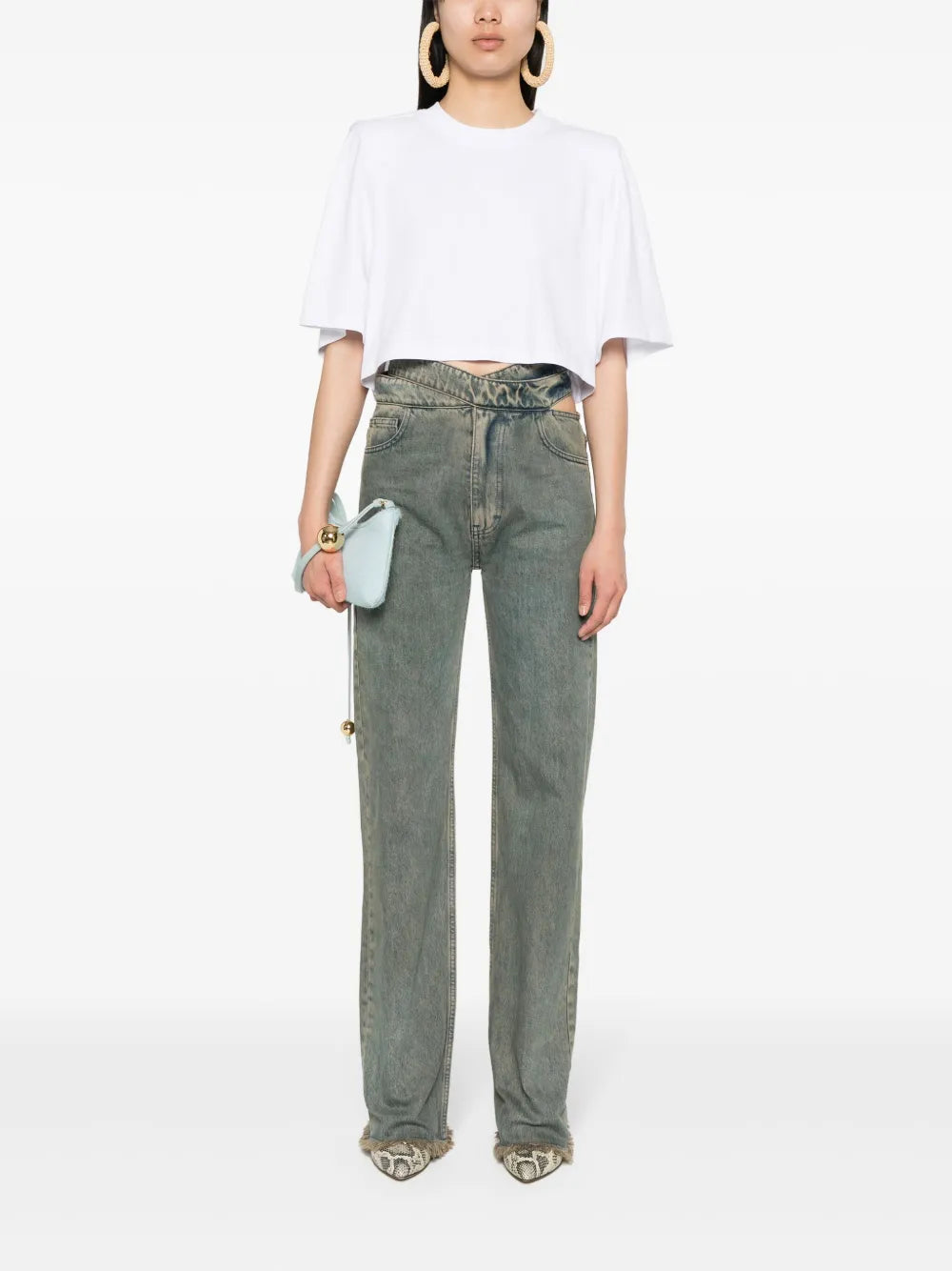 Zaely Cotton Cropped T-Shirt