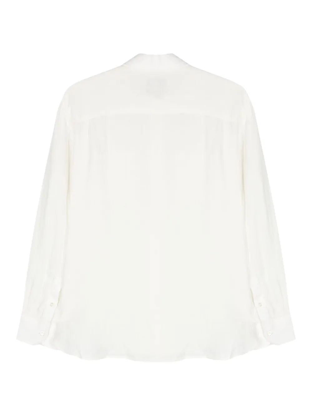 Classic-Collar Linen Shirt