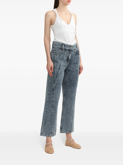 Mid-Rise Flared Jeans