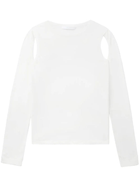Cut-Out Fine-Knit Jumper