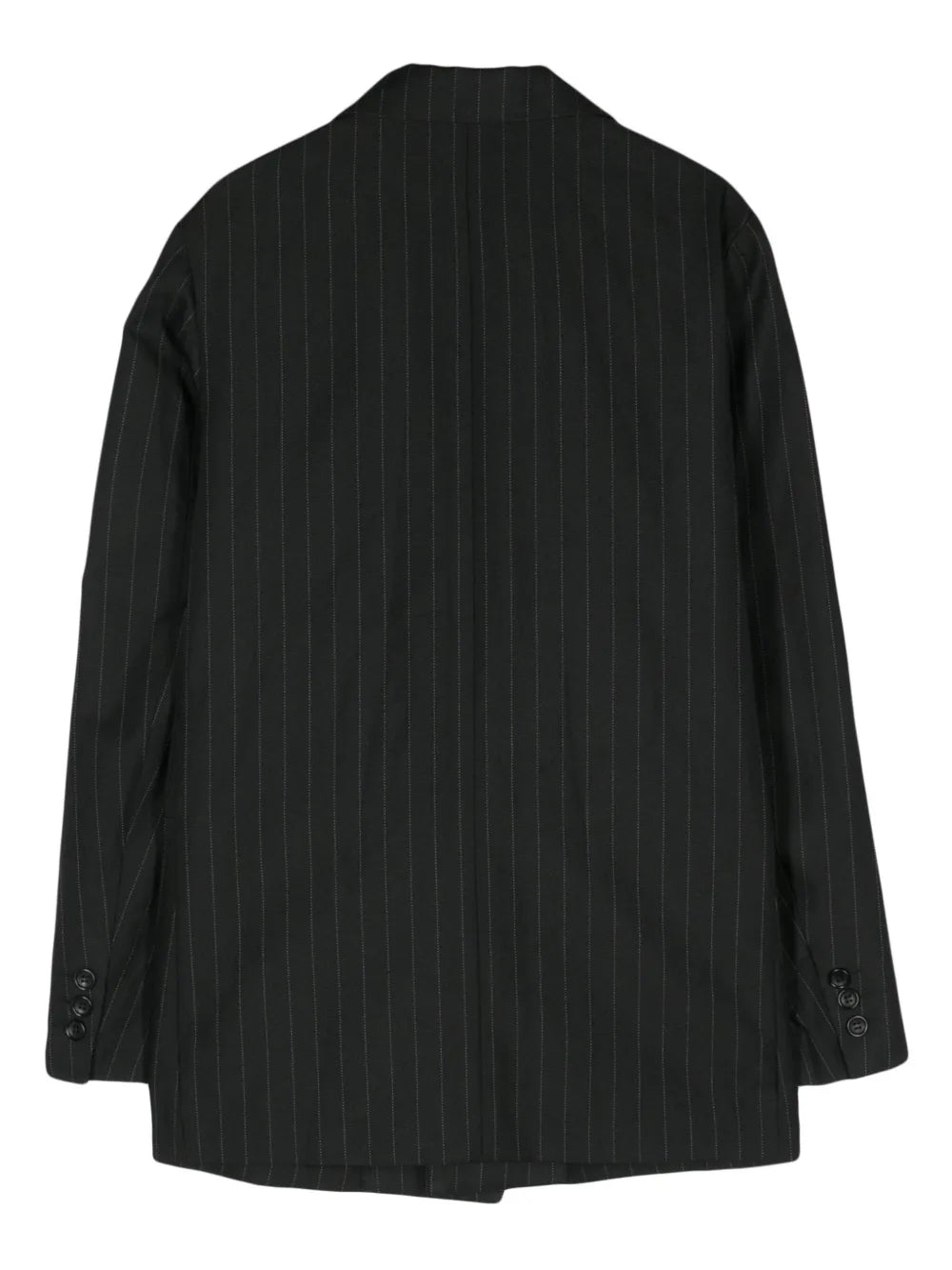 Single-Breasted Pinstripe Blazer