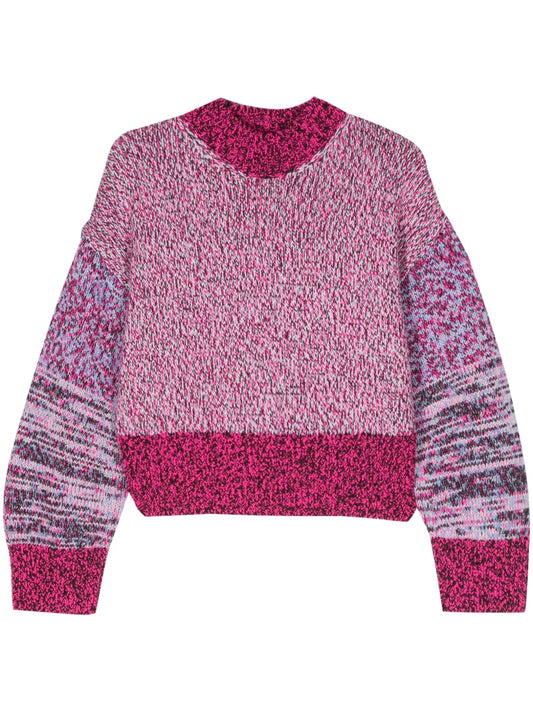 Anagram-Detail Knitted Jumper