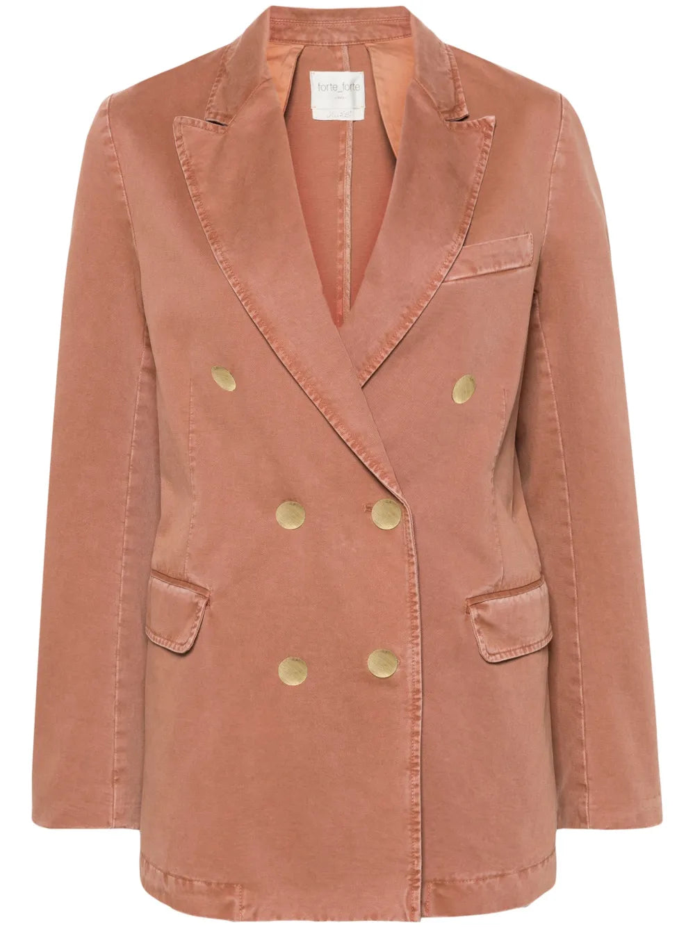 Peak-Lapels Double-Breasted Blazer