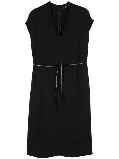 Bead-Chain Midi Dress