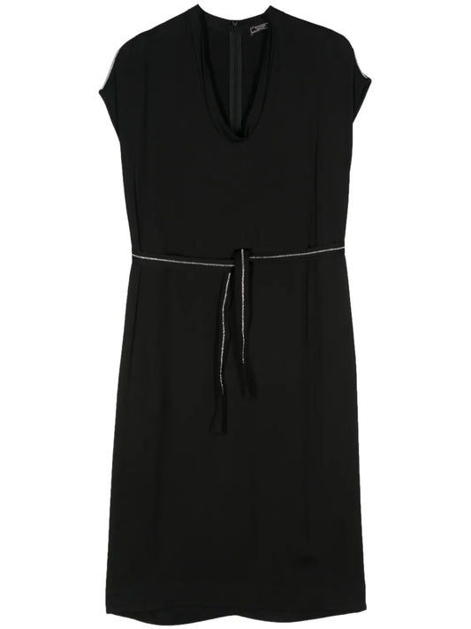 Bead-Chain Midi Dress