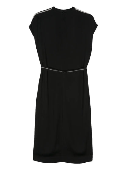 Bead-Chain Midi Dress
