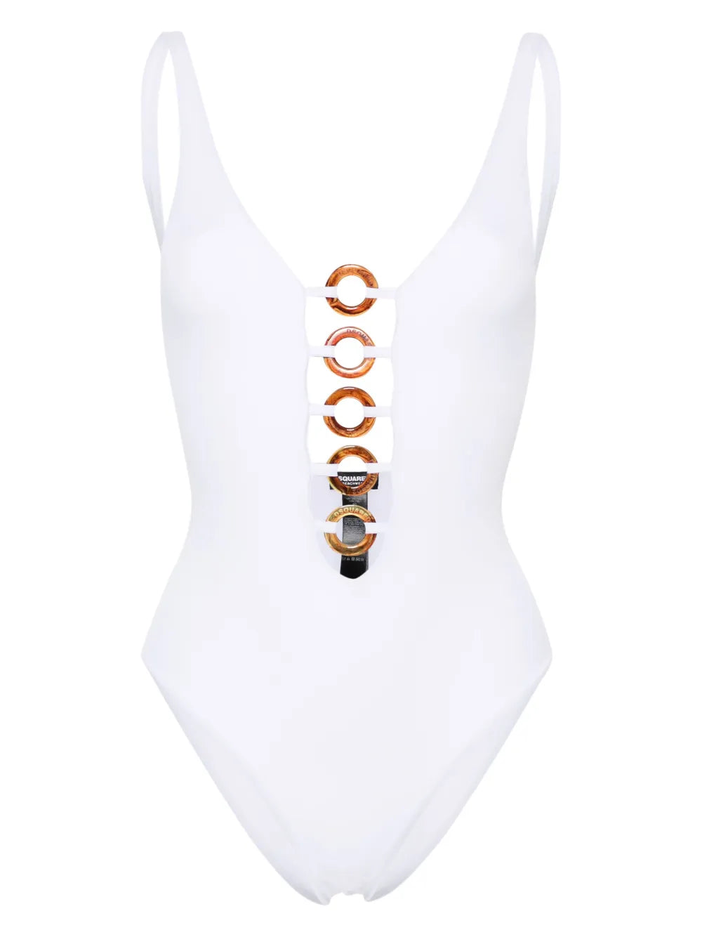 Rings Logo-Engraved Swimsuit