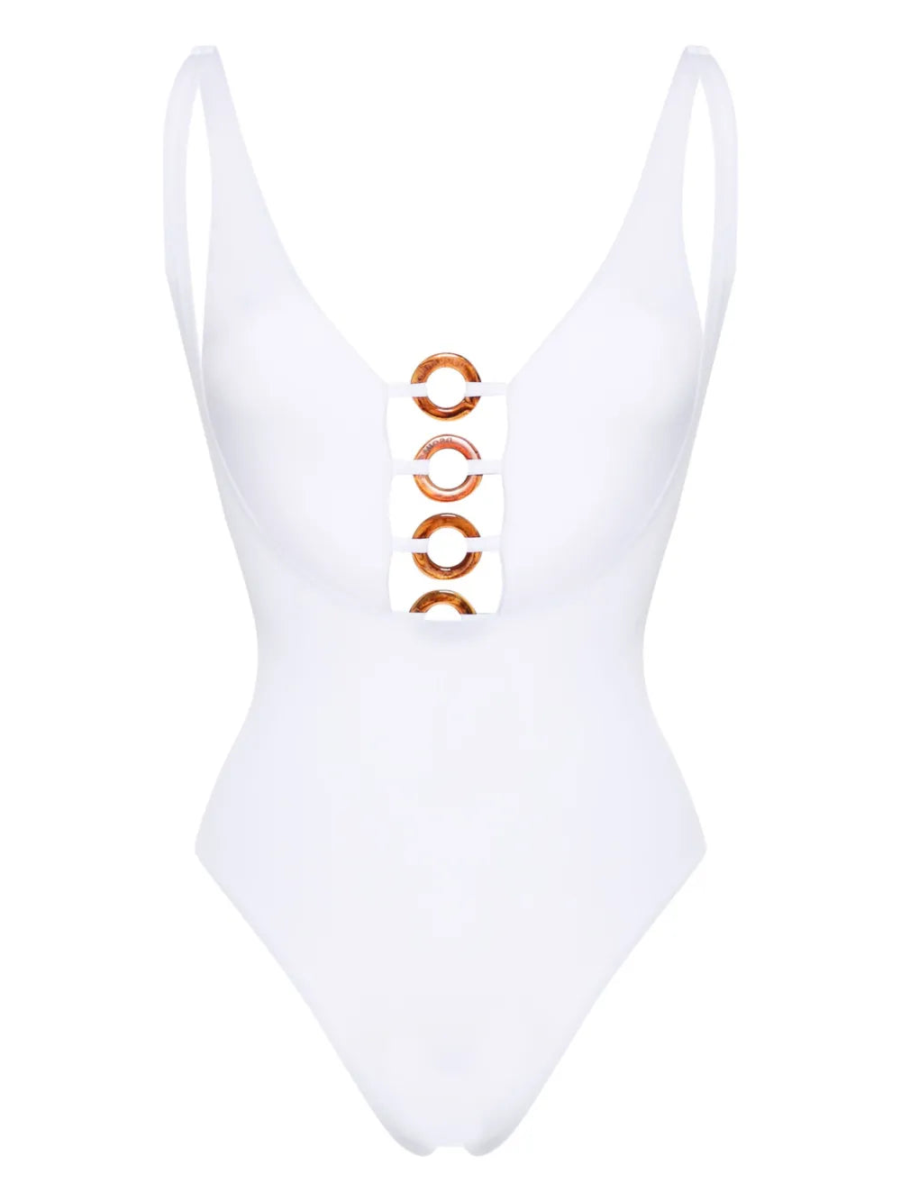 Rings Logo-Engraved Swimsuit