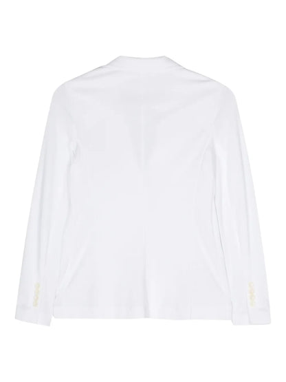 Piqué Single-Breasted Blazer