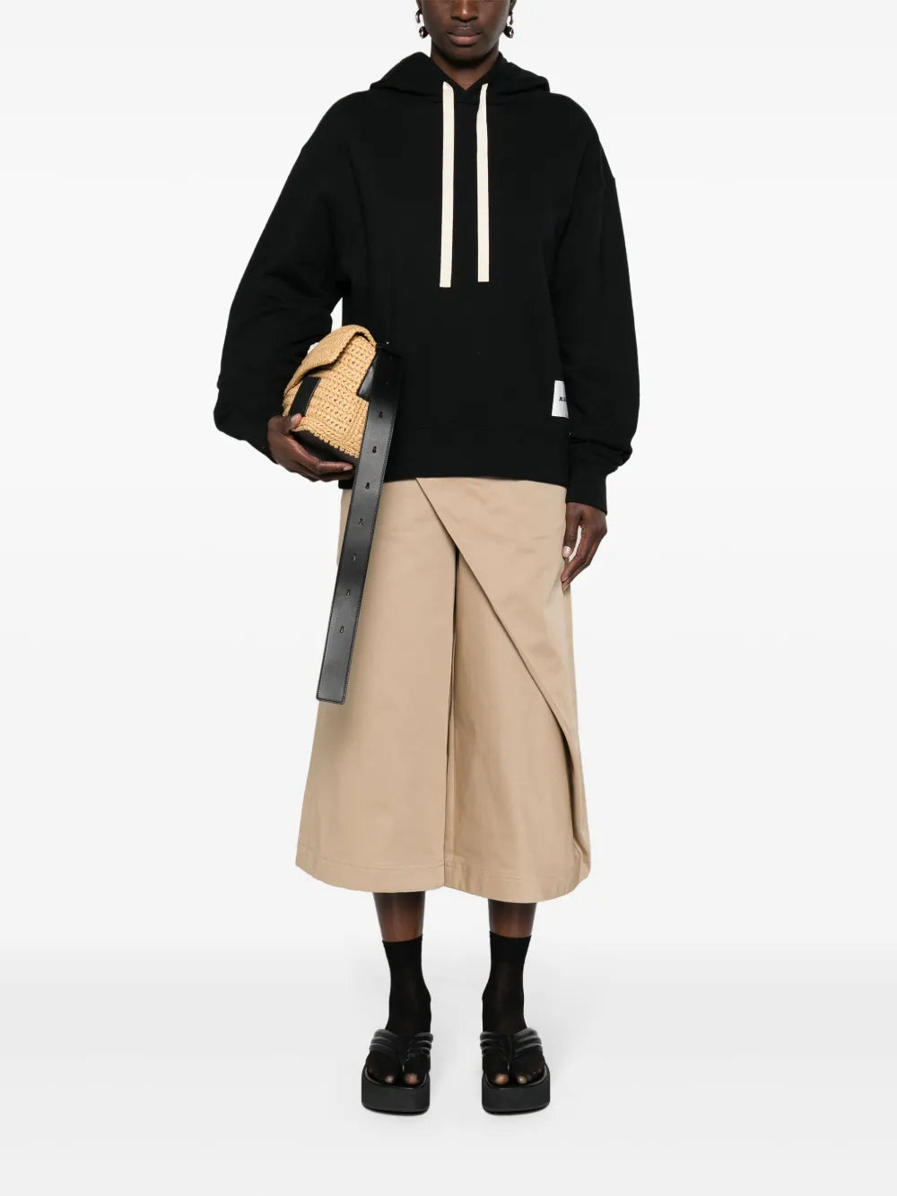 + Logo-Patch Cotton Hoodie