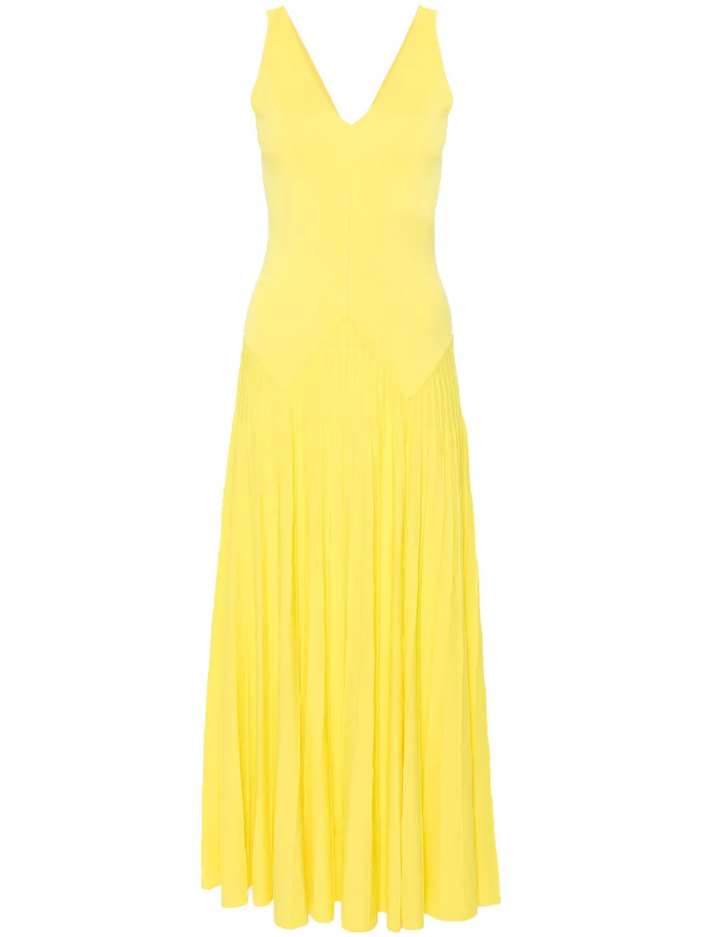 Knitted Pleated Maxi Dress