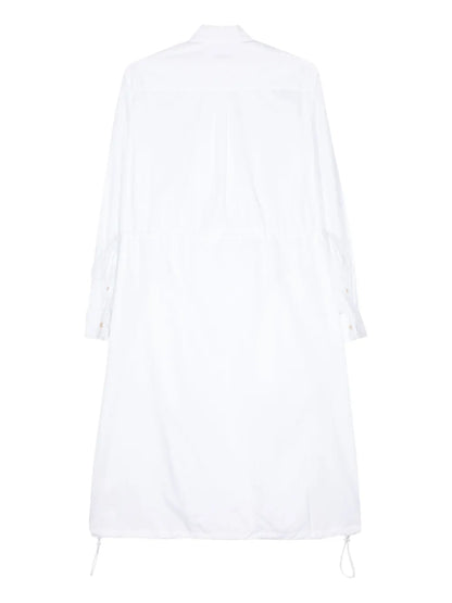 Contrast Poplin Midi Dress