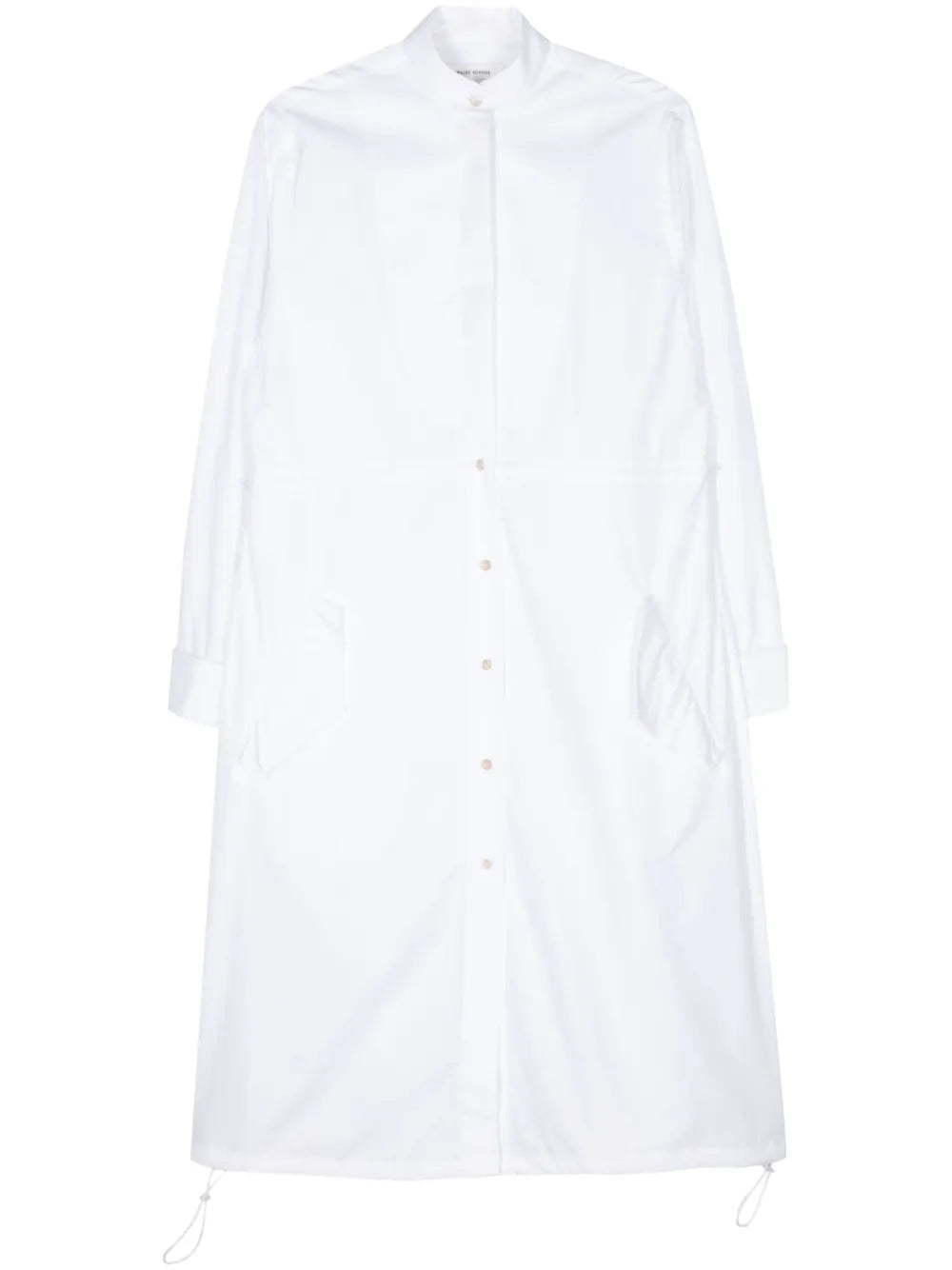 Contrast Poplin Midi Dress