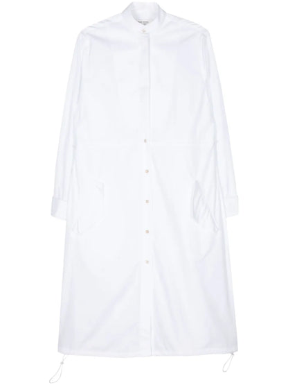 Contrast Poplin Midi Dress