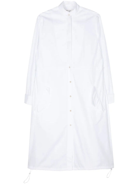 Contrast Poplin Midi Dress