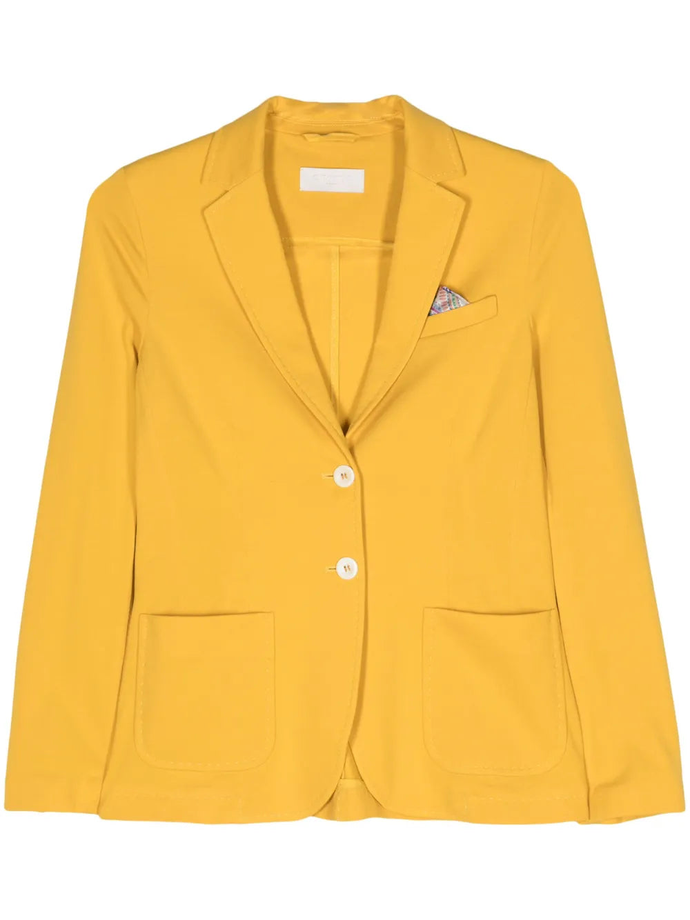 Piqué Single-Breasted Blazer
