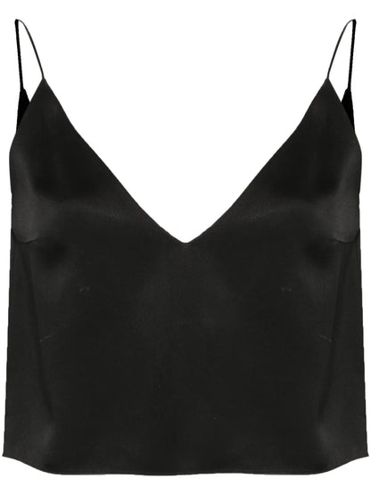 Cropped V-Neck Top