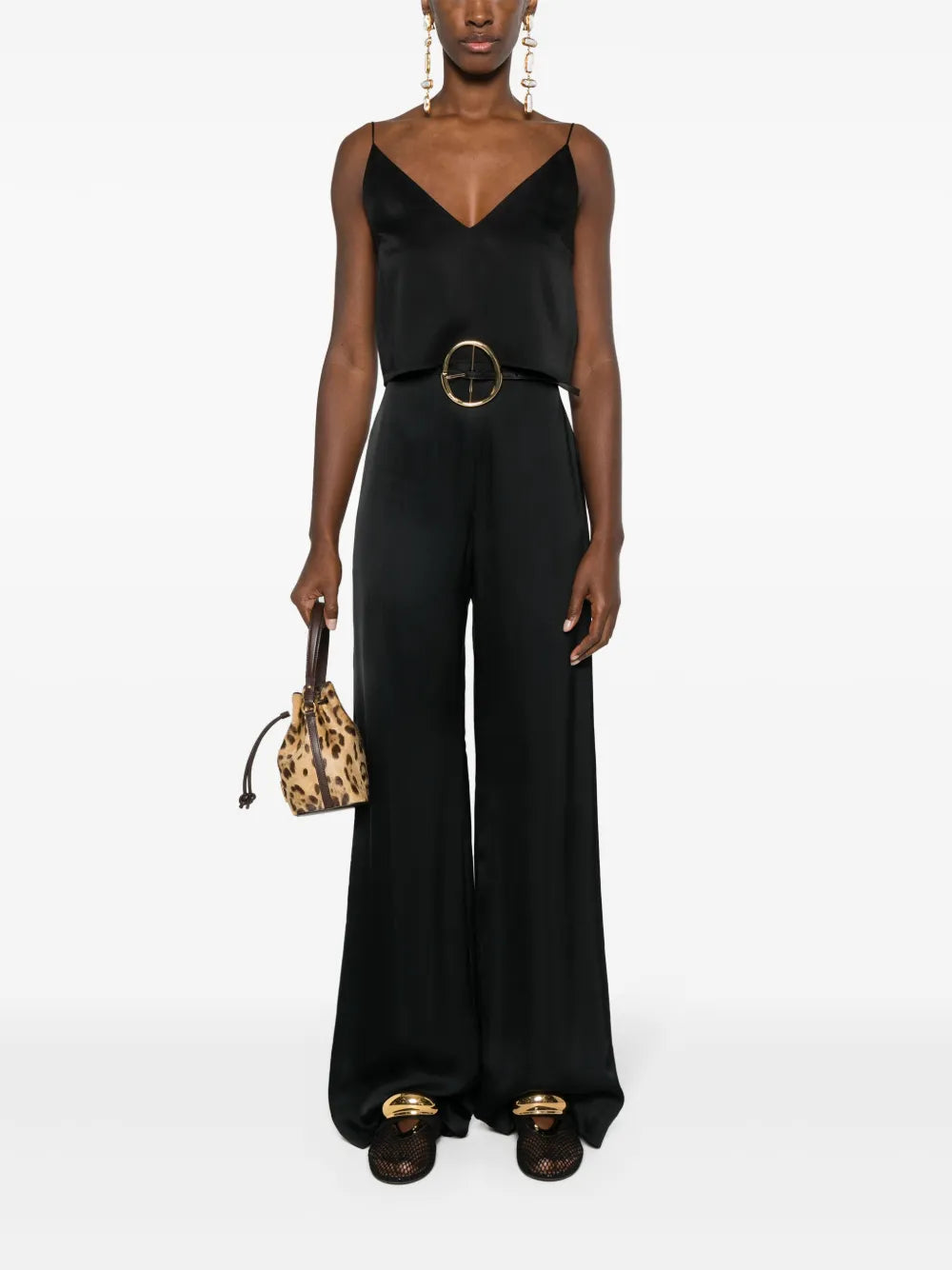 Cropped V-Neck Top