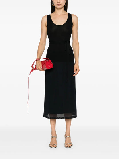 Tied Waist Ribbed Tank Top
