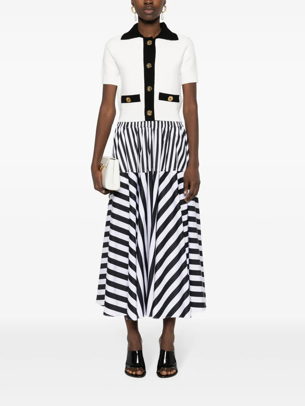 3D-Knit Cropped Cardigan