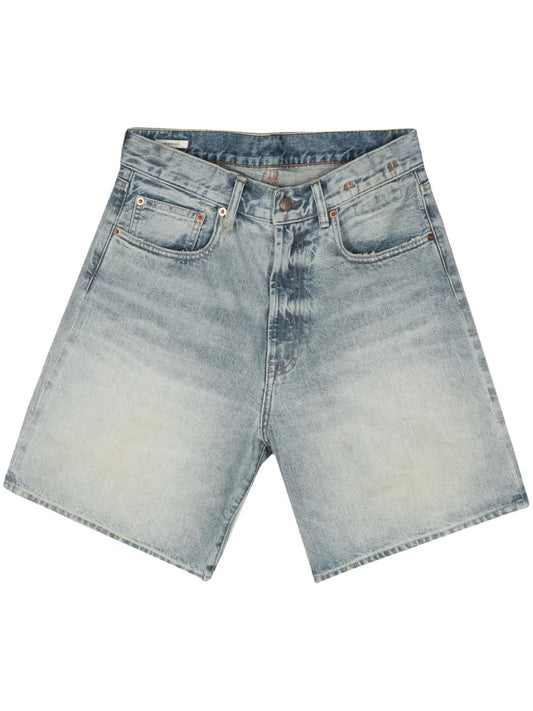 Logo-Patch Denim Shorts