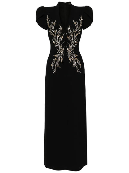Firefly Crystal-Embellished Maxi Dress