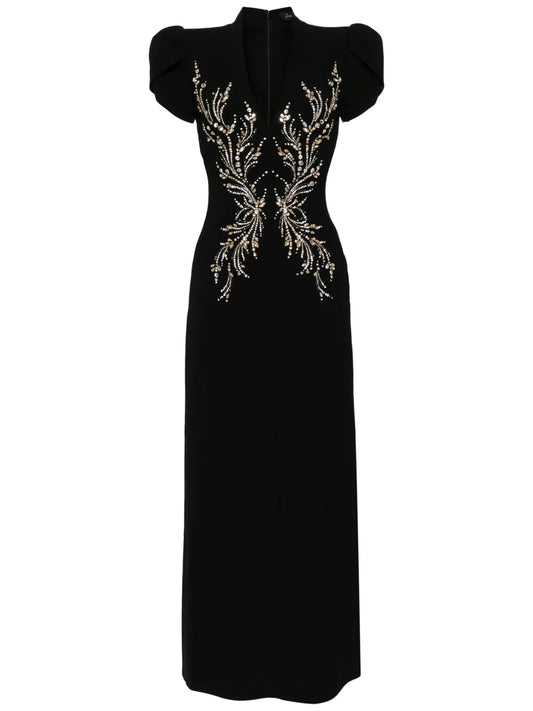 Firefly Crystal-Embellished Maxi Dress