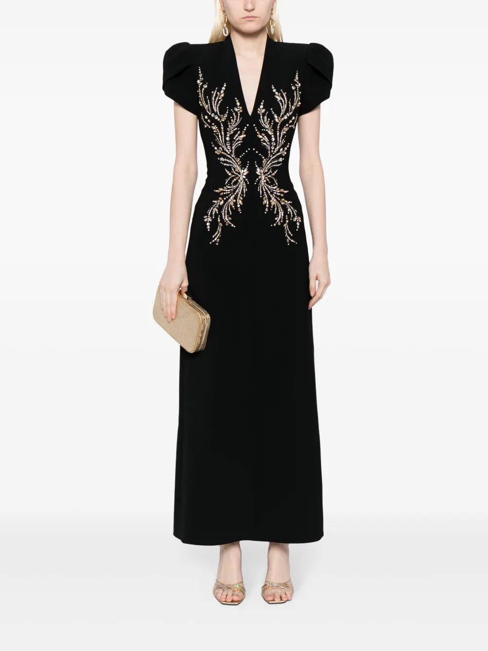 Firefly Crystal-Embellished Maxi Dress