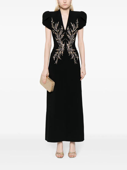 Firefly Crystal-Embellished Maxi Dress