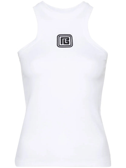 Logo-Embroidered Top