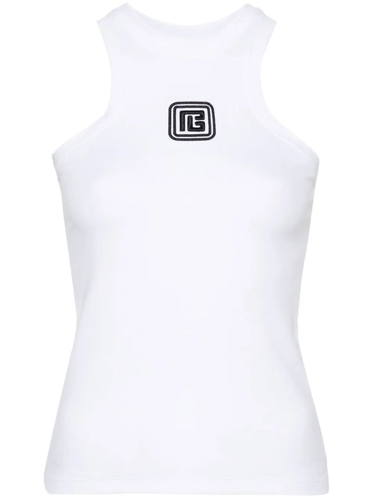 Logo-Embroidered Top