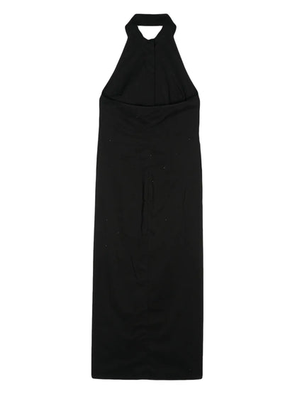 Rhinestone-Embellished Maxi Dress